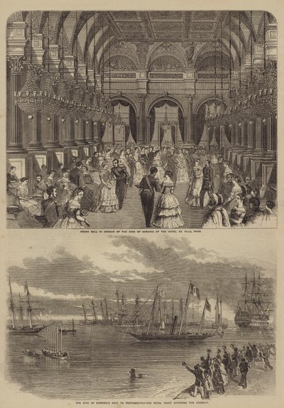 Besuch von Viktor Emanuel II. von Italien von English School