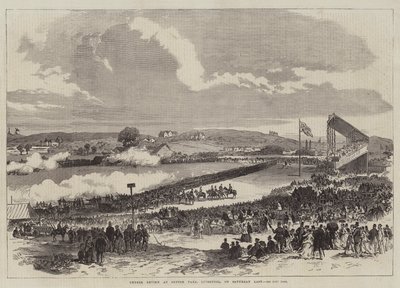 Freiwilligenüberprüfung im Sefton Park, Liverpool, am letzten Samstag (Stich) von English School