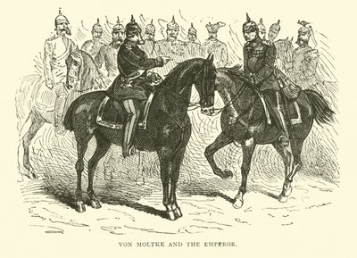 Von Moltke und der Kaiser, Januar 1871 von English School