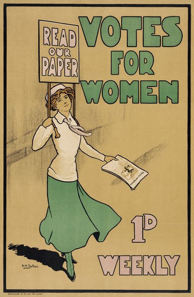 Votes for Women, aus The Suffragette, veröffentlicht 1912 von English School
