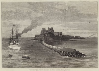 Reise des Prinzen von Wales nach Indien, Castellamare, Brindisi (Stich) von English School