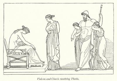 Vulkan und Charis treffen Thetis von English School