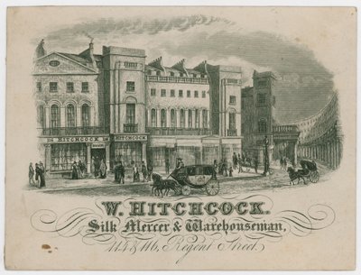 W Hitchcock, Visitenkarte von English School