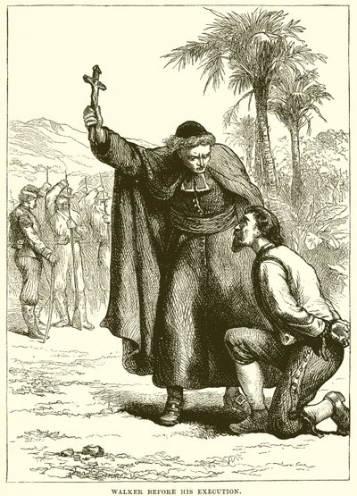Walker vor seiner Hinrichtung von English School