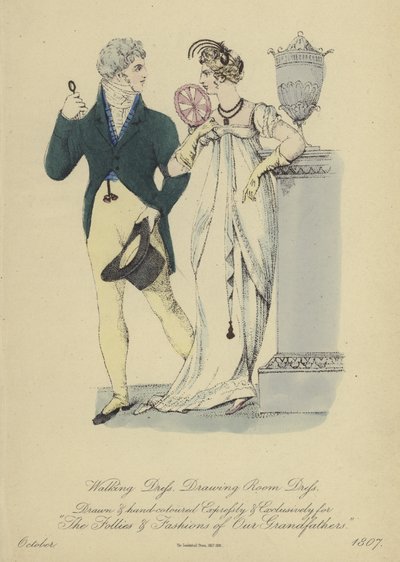 Spaziergangskleid und Salonkleid von English School