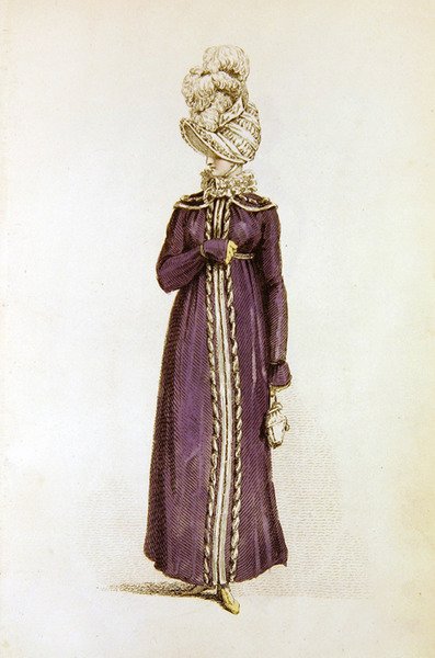 Spazierkleid, Modeplatte aus Ackermann
