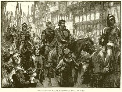 Wallace auf dem Weg zur Westminster Hall von English School