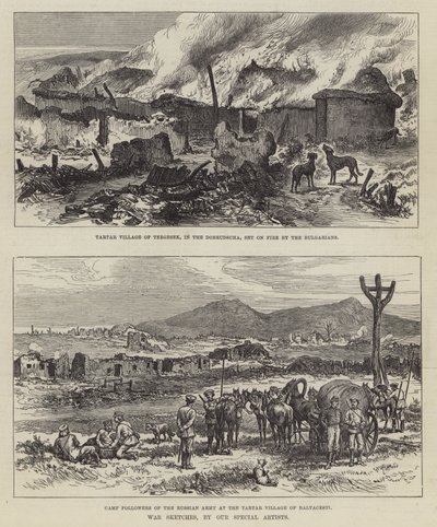 Kriegsskizzen (Stich) von English School