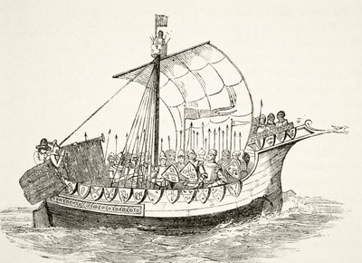 Kriegsschiff im 15. Jahrhundert, aus 