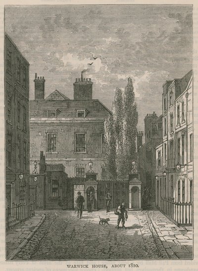 Warwick House, London, um 1810 von English School