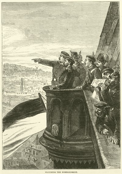 Beobachtung des Bombardements, Dezember 1870 von English School