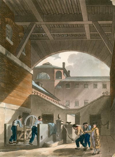 Wasserbad, Coldbath Fields-Gefängnis von English School