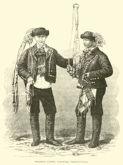 Hochzeitsgäste, Kolosvar, Transsilvanien von English School