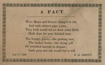Wären Bier und Spirituosen in Tinte verwandelt von English School