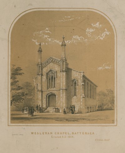 Wesleyanische Kapelle in Battersea von English School