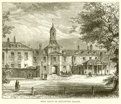 Westfassade des Kensington Palace von English School
