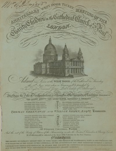 Westtürticket für das Jahrestreffen der Charity Children von English School