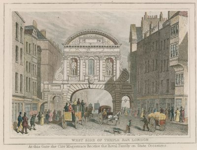 Westseite von Temple Bar von English School