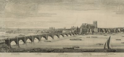 Westminster Bridge, London, aufgenommen vom Mr. Scheves Zuckerhaus, gegenüber dem York House von English School