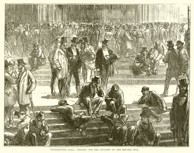 Westminster Hall: Warten auf die Abstimmung über das Reformgesetz von English School