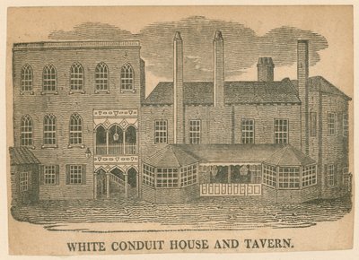 White Conduit House und Taverne, Pentonville, London von English School