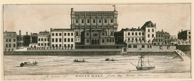 Whitehall vom Fluss Thames von English School