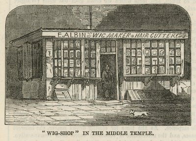 Perückenladen im Middle Temple von English School