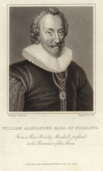 William Alexander, 1. Earl of Stirling (ca. 1570 - 12. September 1640) von English School