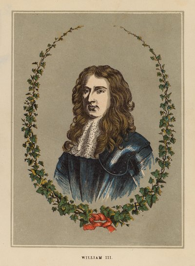 Wilhelm III (farbige Gravur) von English School