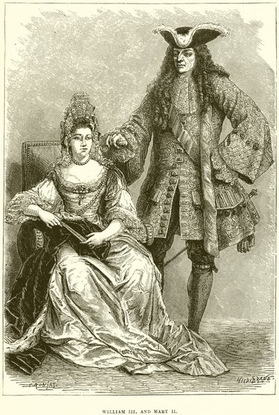 Wilhelm III. und Maria II. von English School