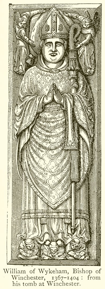 William von Wykeham, Bischof von Winchester, 1367-1404 von English School