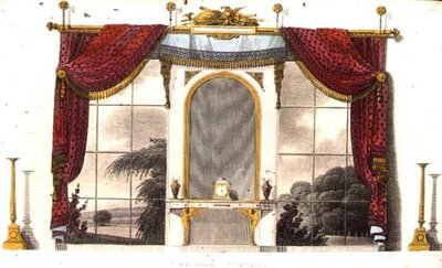 Fenstervorhang für ein Boudoir, Platte 3 aus Ackermann