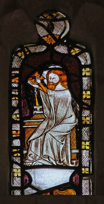 Fenster Ew, Gott von der Krönung der Jungfrau von English School