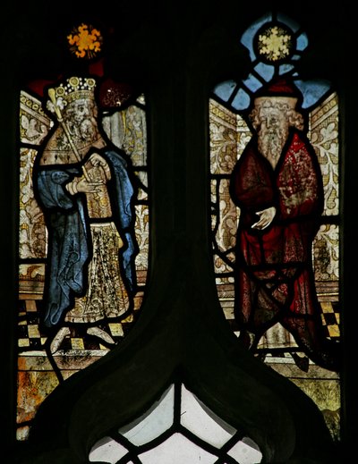 Fenster N6 mit einem König und einem Propheten von English School