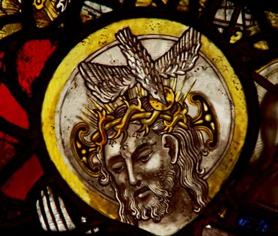 Fenster S1 mit Christus - aus dem Dreifaltigkeitspanel von English School