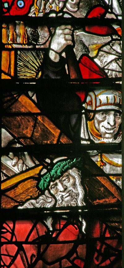 Fenster w13, Darstellung des Kreuzwegs von English School