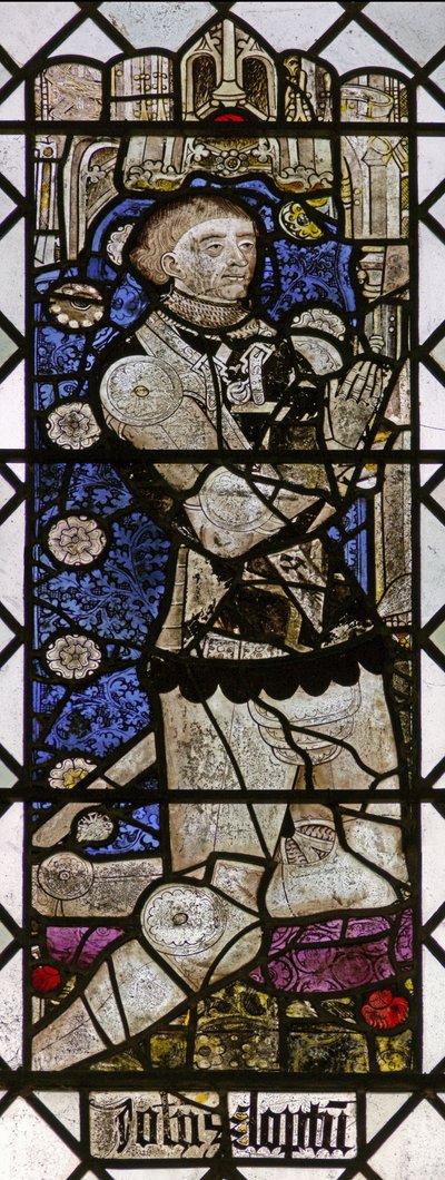 Fenster w6 zeigt einen Stifter - John Clopton von English School