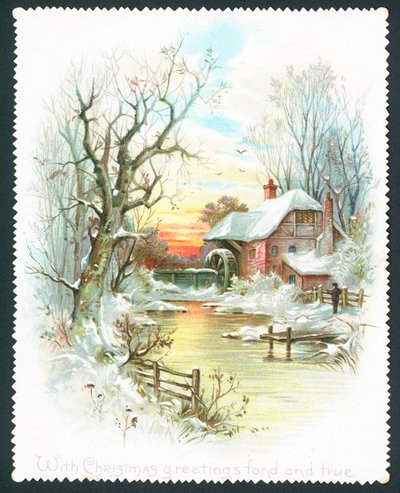 Mit herzlichen und wahren Weihnachtsgrüßen - Weihnachtskarte von English School