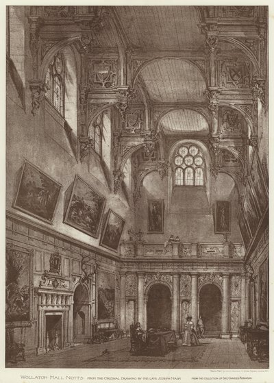 Wollaton Hall, Notts (Lithografie) von English School