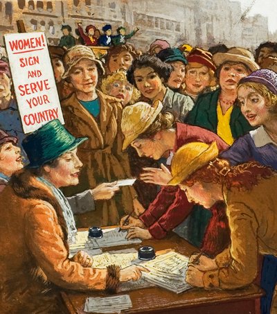 Freiwillige Frauenarbeit im Ersten Weltkrieg von English School