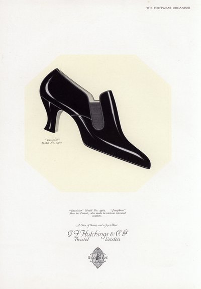 Damenschuhwerbung, 1930er Jahre von English School