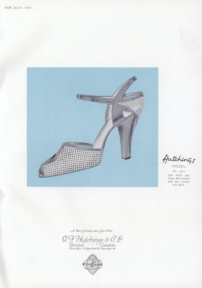 Damenschuhwerbung, 1930er Jahre von English School