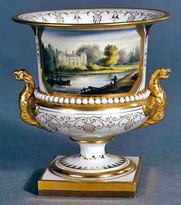 Worcester-Vase von Flight, Barr und Barr, ca. 1830-35 von English School