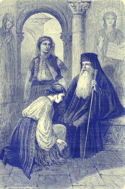 Gottesdienst in Rumänien, Illustration aus Illustrierte Reisen, herausgegeben von H. W. Bates, veröffentlicht um 1880 von English School