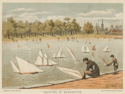 Segeln in den Kensington Gardens von English School