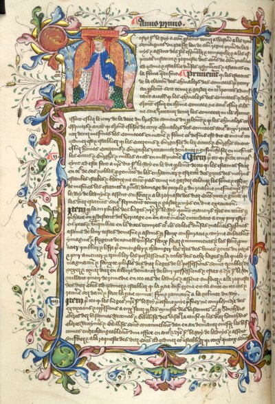 Yates Thompson 48, f.172v Historisierte Initiale 
