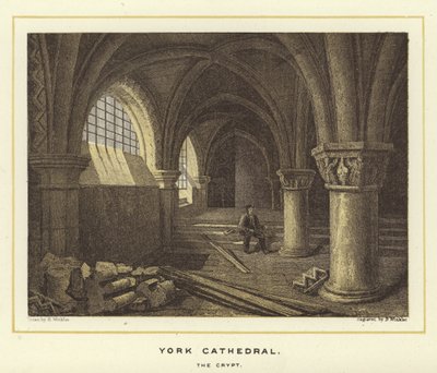 York Kathedrale, die Krypta von English School