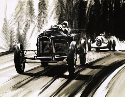 Rennen auf dem Nürburgring, der deutschen Rennstrecke von English School