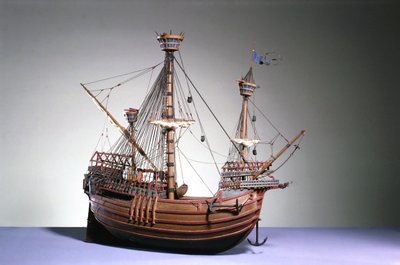 1:60 Modell einer flämischen Karracke, ca. 1480 von English School English School