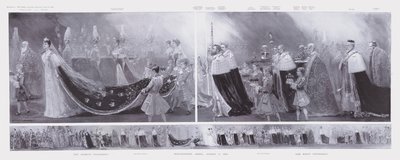 Die Prozessionen des Königs und der Königin, Krönung von König Edward VII. und Königin Alexandra, Westminster Abbey, London von Enoch Ward